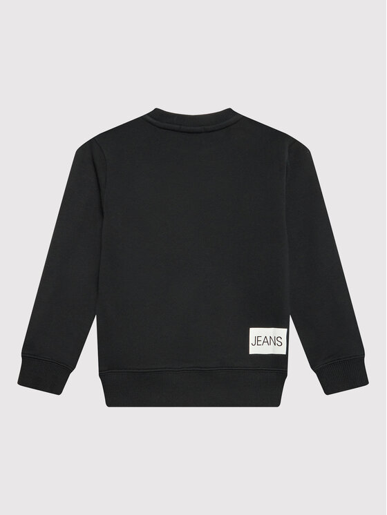 Calvin Klein Jeans Calvin Klein Jeans Pulóver Unisex Institutional Logo IU0IU00162 Fekete Regular Fit