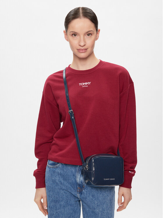Tommy Jeans Tommy Jeans Дамска чанта Tjw Ess Must Camera Bag Patent AW0AW15826 Тъмносин