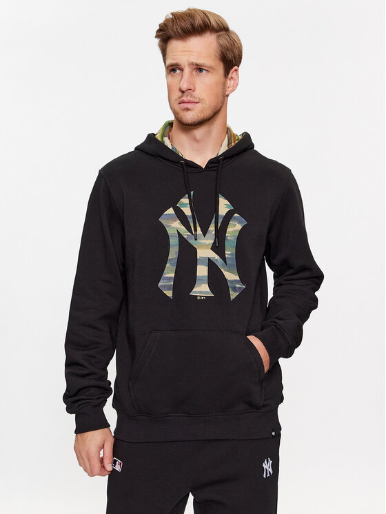 47 Brand 47 Brand Μπλούζα New York Yankees BB017PMAZJR590415JK Μαύρο Regular Fit