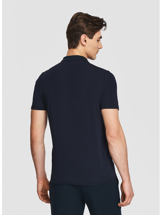 Pako Lorente Pako Lorente Polo P26SF-TX-006 Granatowy Classic Fit