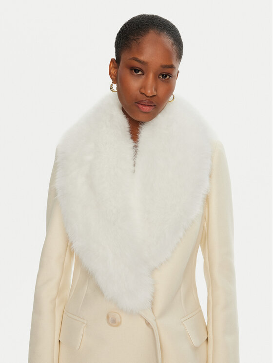 YES LONDON YES LONDON Wollmantel CD1184 Creme Regular Fit