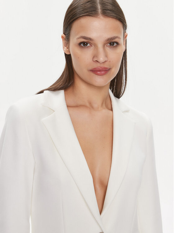 Marella Marella Σακάκι Lia 2413911024 Λευκό Regular Fit