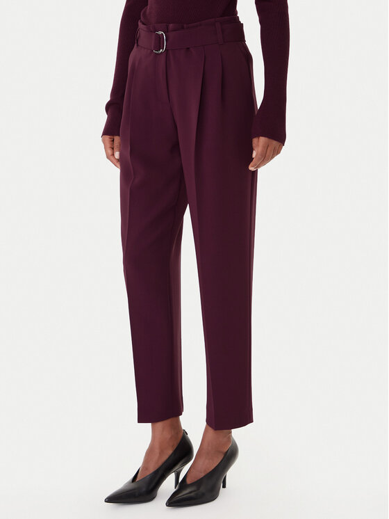 BOSS BOSS Kalhoty z materiálu Tapiah 50490037 Fialová Regular Fit