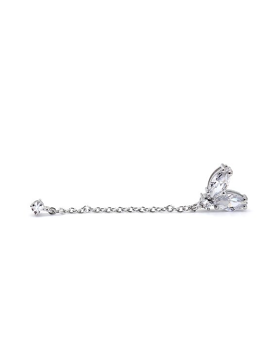 Leis Leis Orecchini Fiore Placcatura in argento rodiato