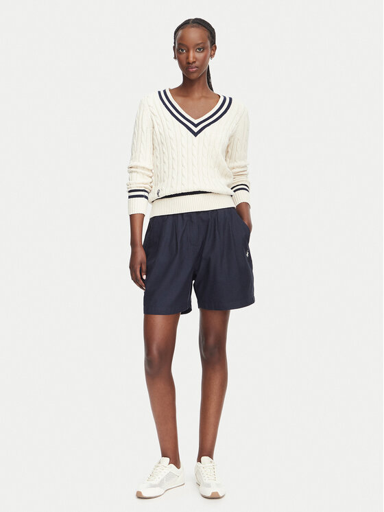 Beverly Hills Polo Club Beverly Hills Polo Club Szövet rövidnadrág P-SS26W-B576580-VF Sötétkék Regular Fit