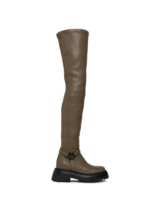 Stivali sopra il ginocchio EM-56-10-001353 Verde