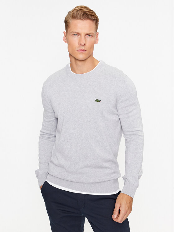 Lacoste Lacoste Megztinis AH1985 Pilka Regular Fit