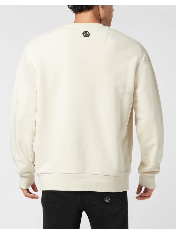 PHILIPP PLEIN PHILIPP PLEIN Mikina 25971 Béžová Regular Fit