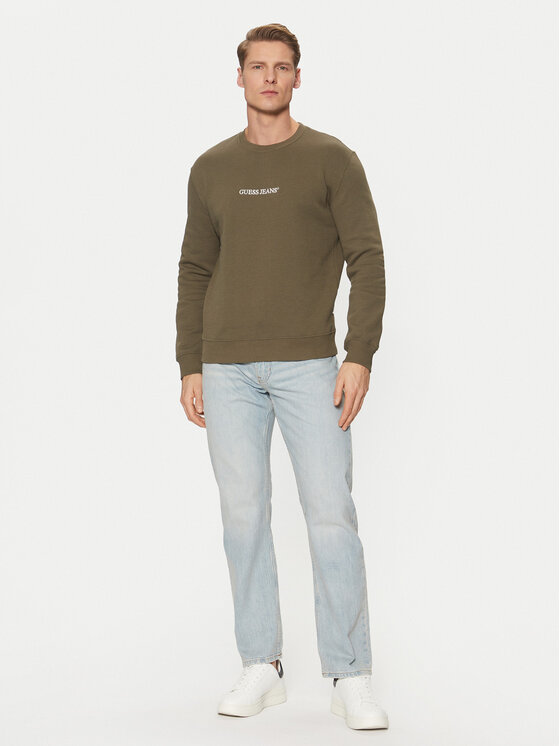 Guess Jeans Guess Jeans Μπλούζα M4YQ19 K9V31 Χακί Regular Fit