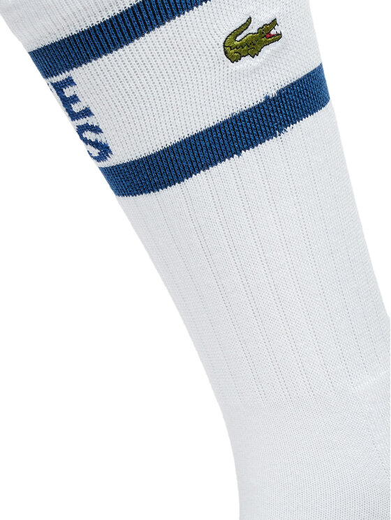 Lacoste Lacoste Muške visoke čarape RA8095-00 F2F Bijela