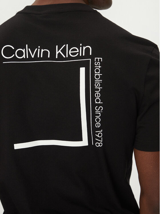 Calvin Klein Calvin Klein T-shirt Linear Box Logo K10K114152 Nero Regular Fit