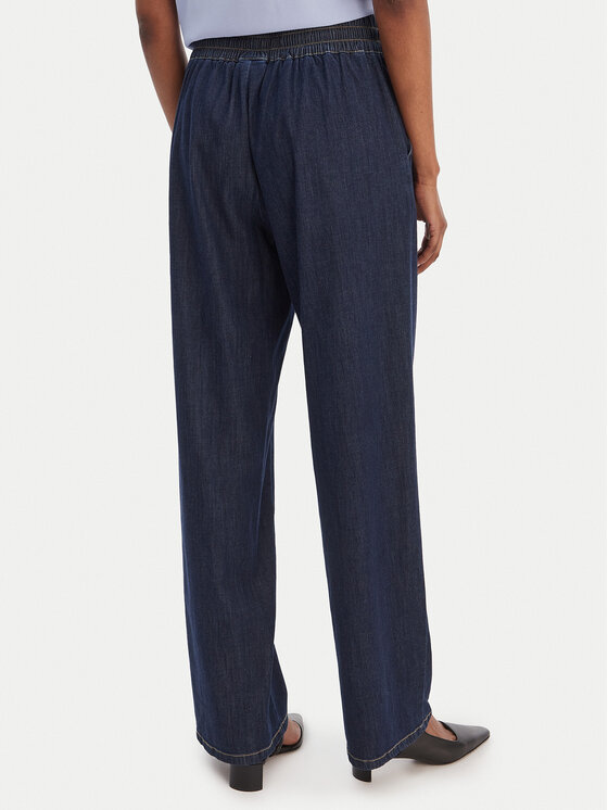 Marella Marella Traperice Emme by Marella Fingere 2615181091 Tamnoplava Wide Leg