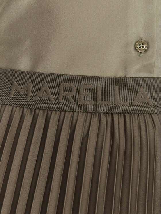 Marella Marella Plisirano krilo Pontiac 2523106045 Zelena Regular Fit