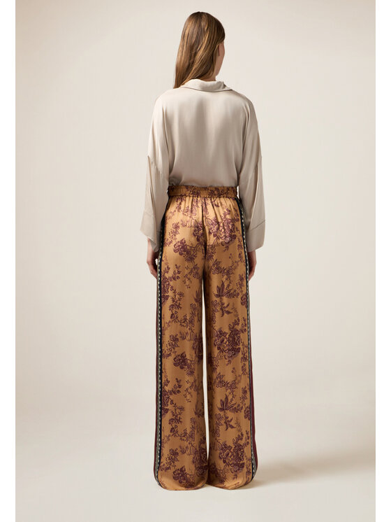 Oltre Oltre Spodnie materiałowe P269J102351N0R2 Pomarańczowy Baggy Fit