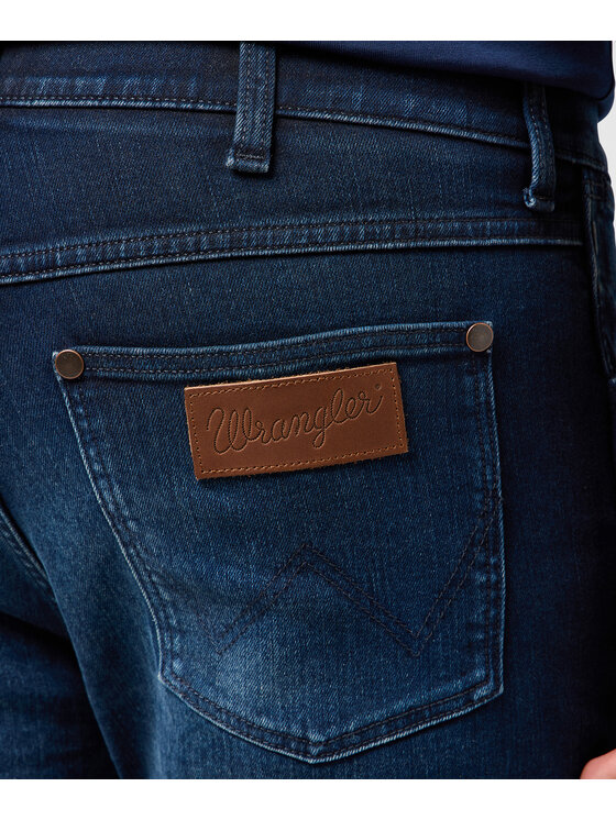 Wrangler Wrangler Jeansy 112362455 Granatowy Slim Fit