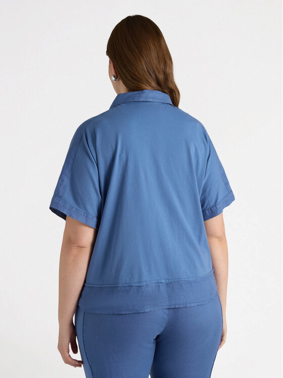 Fiorella Rubino Fiorella Rubino Camicia 5092L000149N024 Blu Boxy Fit
