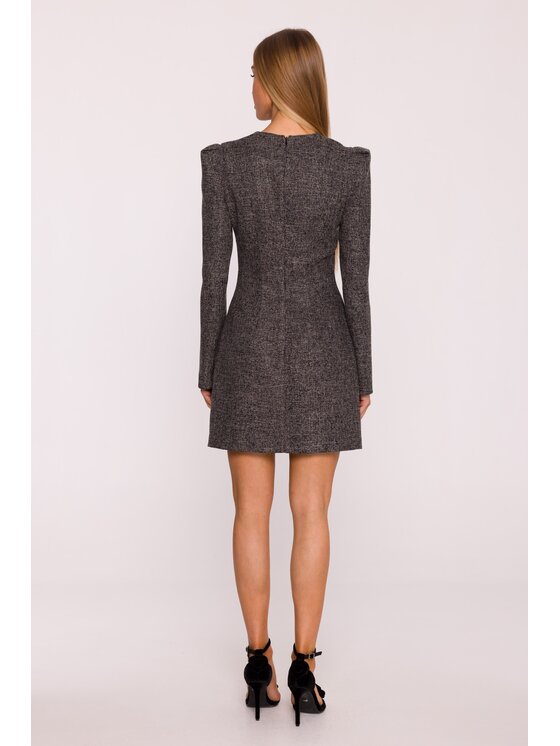 Made of Emotion Made of Emotion Sukienka wieczorowa M869 Czarny Modern Slim Fit