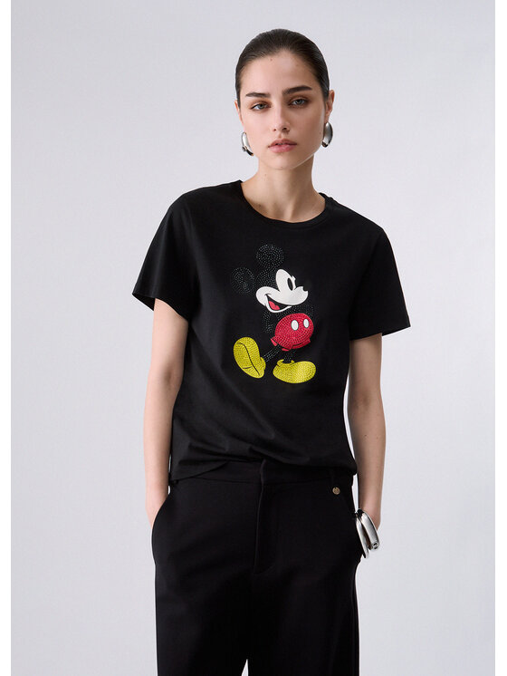 Liu Jo Liu Jo T-Shirt WF6441JS904L9549 Czarny Regular Fit