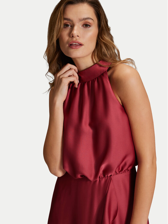 Swing Swing Sukienka koktajlowa 5AH04500 Czerwony Regular Fit