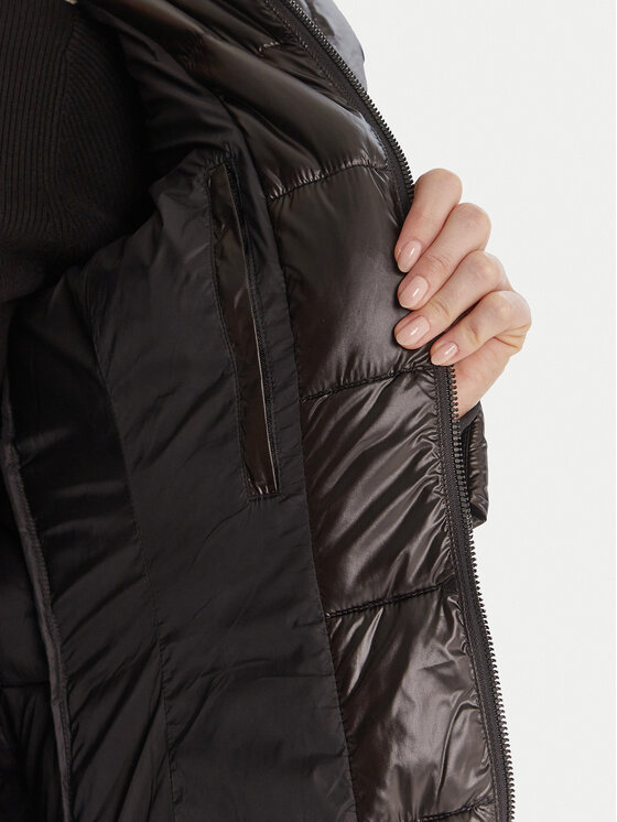 DKNY DKNY Пуховик DLEMPU99 Чорний Regular Fit