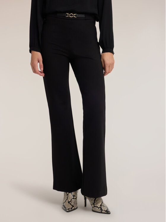 Motivi Motivi Spodnie materiałowe P05IQ004850N033 Czarny Flare Fit