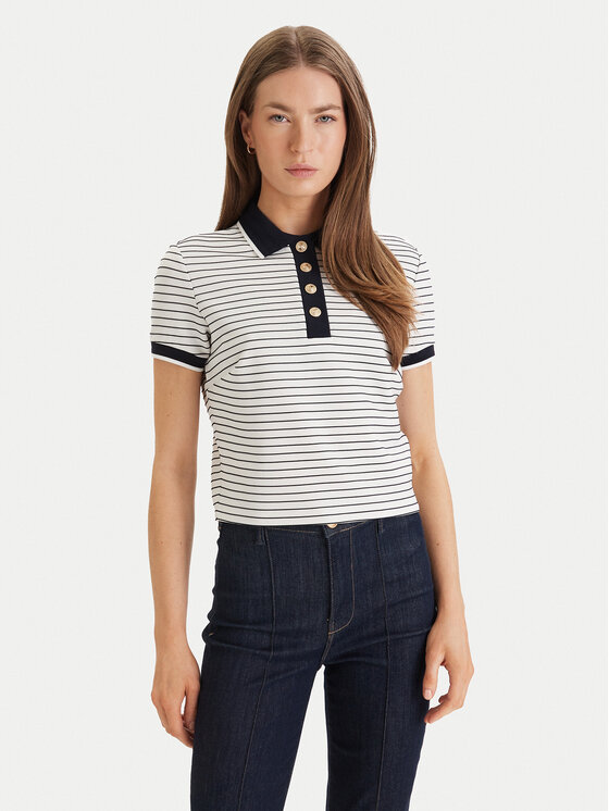 Guess Guess Поло W6GP17 K2946 Білий Regular Fit