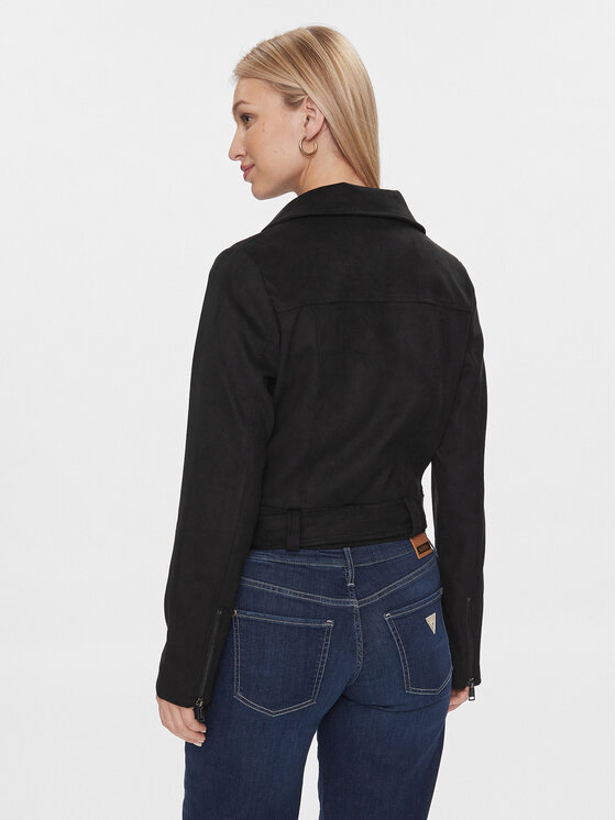 Guess Guess Átmeneti kabát Celeste W4RL10 WFWQ0 Fekete Regular Fit