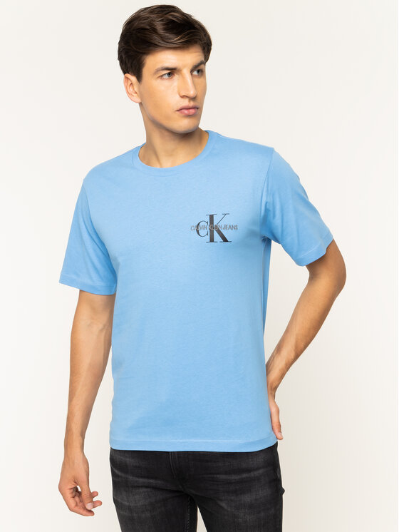 Calvin Klein Jeans Calvin Klein Jeans T-shirt Monogram Embro J30J313438 Bleu Regular Fit