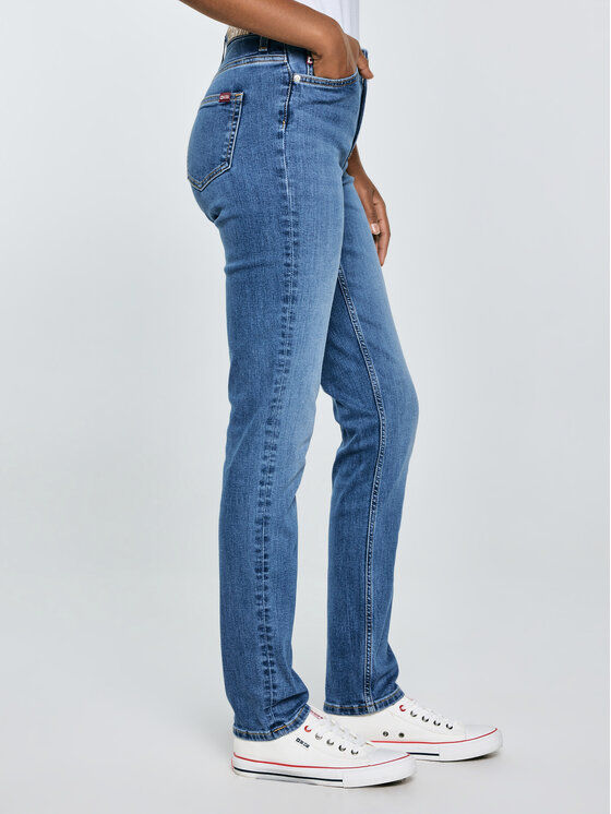 BIG STAR BIG STAR Jeansy KATRINA HIGH WAIST Niebieski Slim Fit