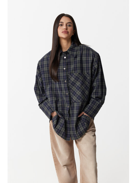 Magda Matyja Magda Matyja Koszula DALLAS SHIRT Zielony Oversize