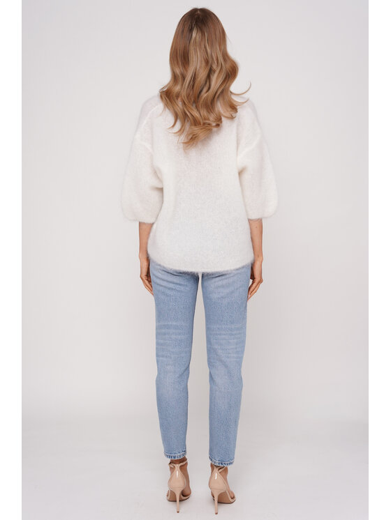 lemoniade lemoniade Sweter LS519Z Cream Biały Oversize