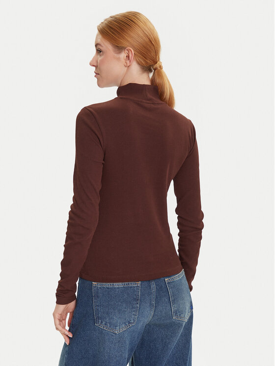 Tommy Jeans Tommy Jeans Blūze Essential DW0DW19830 Brūns Slim Fit