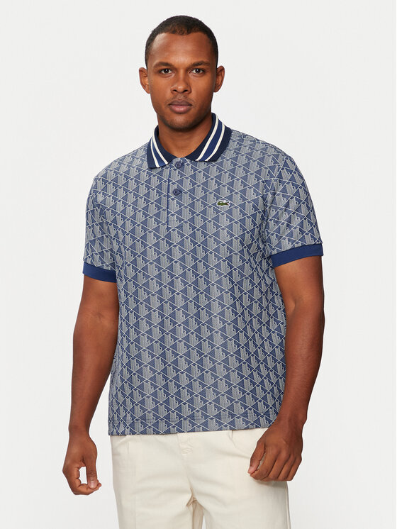 Lacoste Polo DH1417 Bleu marine Slim Fit