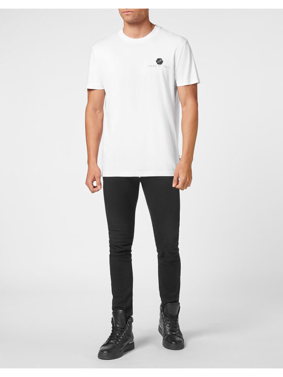 PHILIPP PLEIN PHILIPP PLEIN T-Shirt 4283 Bílá Regular Fit