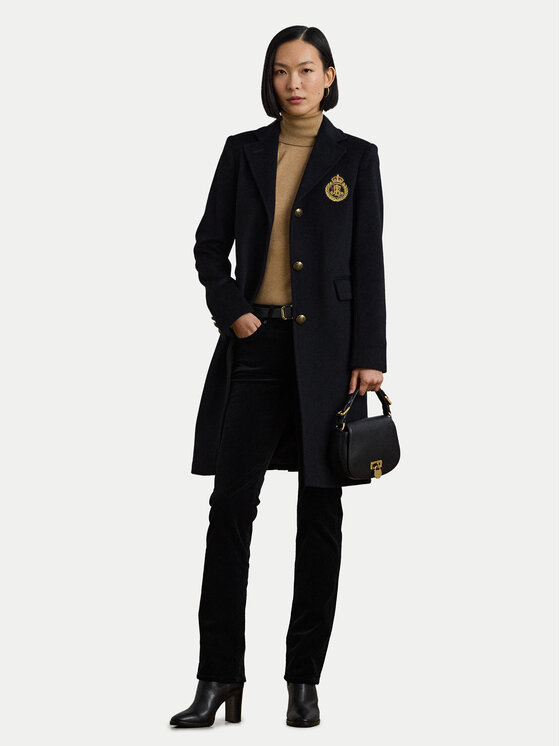 LAUREN RALPH LAUREN LAUREN RALPH LAUREN Wollmantel 297958509001 Schwarz Regular Fit