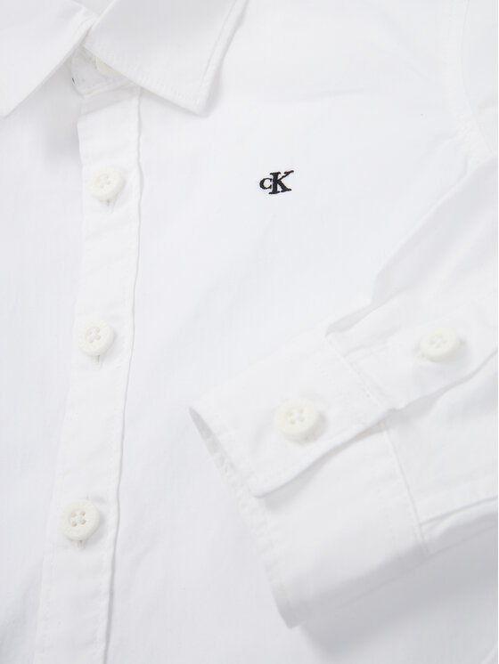 Calvin Klein Jeans Calvin Klein Jeans Риза Essential Poplin Shirt IB0IB00366 Бял Regular Fit