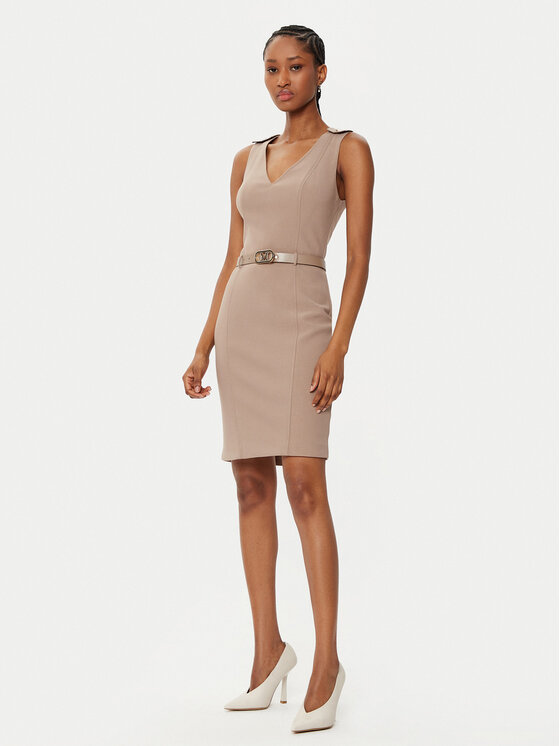 Marciano Guess Marciano Guess Sukienka koktajlowa 5RGK10 6302A Beżowy Bodycon Fit