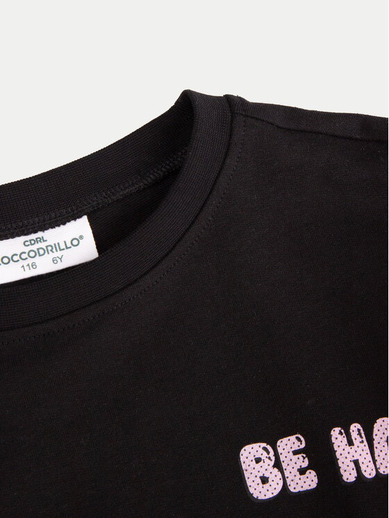 Coccodrillo Coccodrillo Μπλούζα ZC4132901CGK Μαύρο Regular Fit