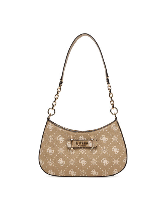 Guess Guess Kabelka Carrie Logo HWGP98 98180 Béžová