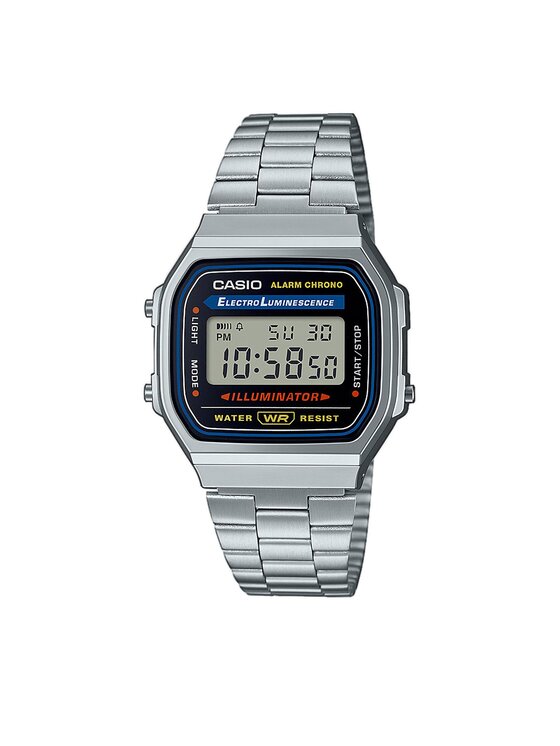 Casio Uhr Vintage A168WA 1YES Silberfarben Modivo