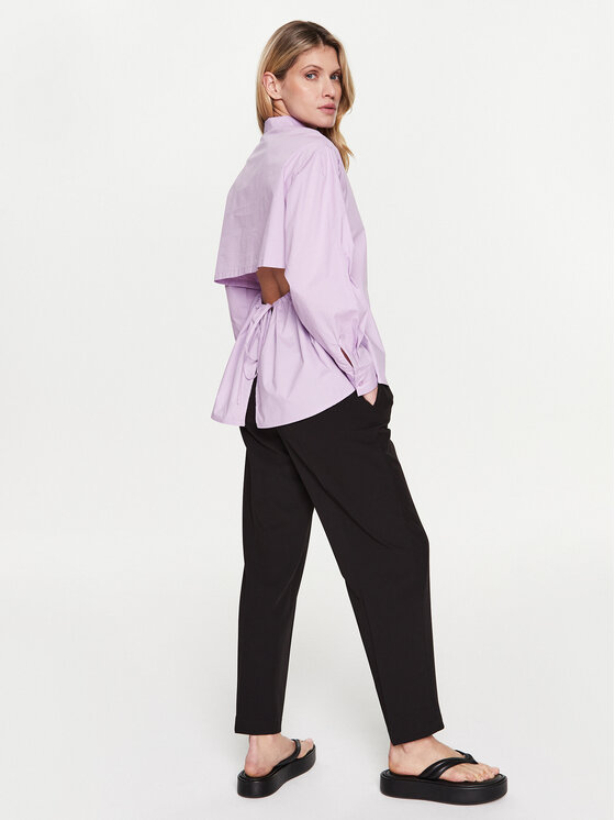 Silvian Heach Silvian Heach Marškiniai GPP23391CA Violetinė Regular Fit