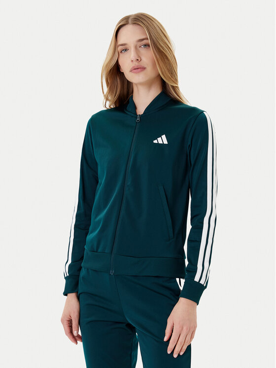 adidas adidas Trenerka Essentials 3-Stripes JX0505 Zelena Regular Fit