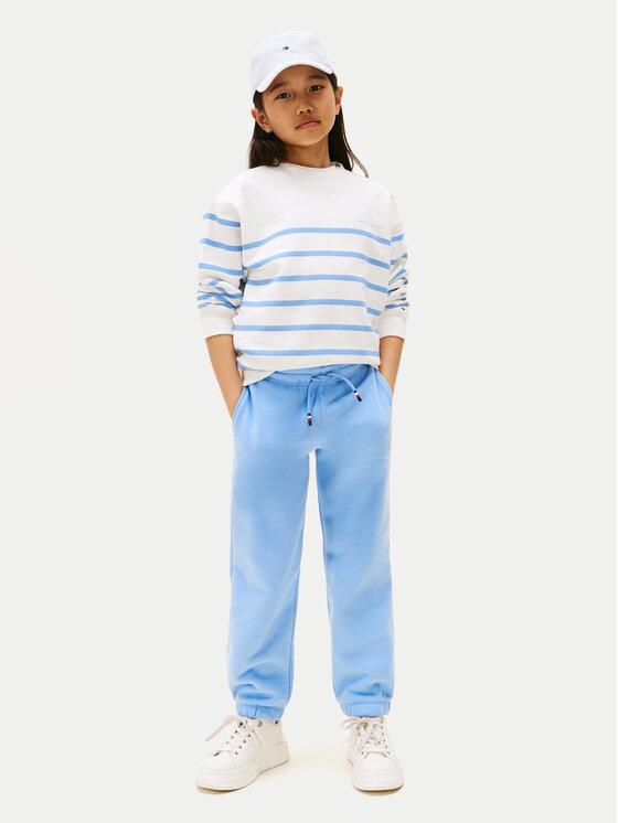 Tommy Hilfiger Tommy Hilfiger Pantaloni da tuta KS0KS00596 Celeste Regular Fit