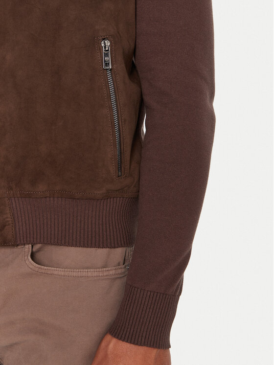 Milestone Milestone Ādas jaka MSRayan 531624 60700 Brūns Regular Fit