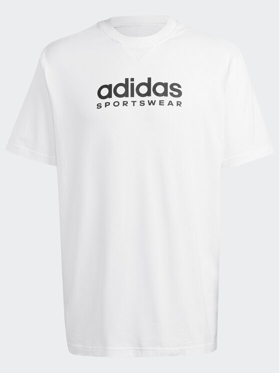 adidas adidas Tricou All SZN Graphic T-Shirt IC9821 Alb Loose Fit