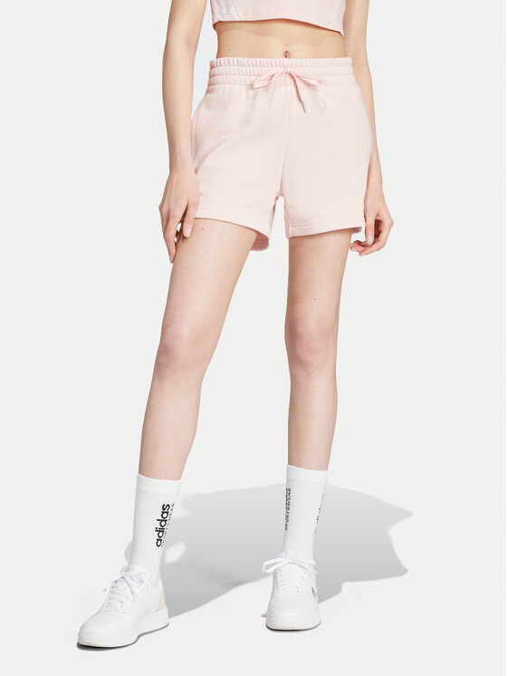 adidas adidas Sportovní kraťasy Essentials Small Logo JH3683 Růžová Loose Fit