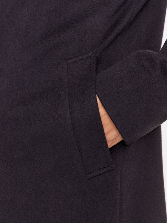 BOSS Boss Płaszcz wełniany H-Hyde-Bib-234 50502250 Granatowy Slim Fit