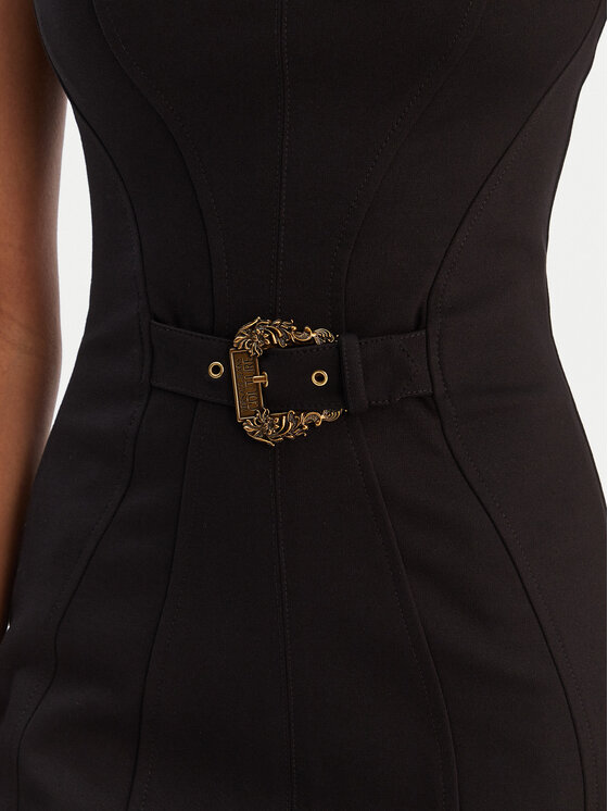 Versace Jeans Couture Versace Jeans Couture Koktejlové šaty 80HAO940 J0092 Černá Slim Fit