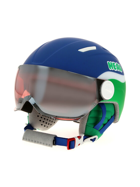 Head Lyžiarska helma Mojo Visor Blue/Green 328234 Modrá