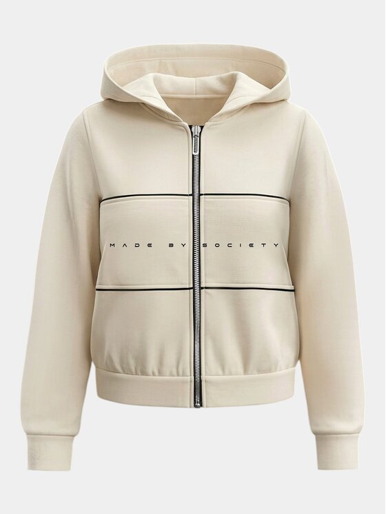 MADE BY SOCIETY MADE BY SOCIETY Kurtka anorak Hanorac SOCIETY DEBRIS - H27129 Beżowy Basic Fit